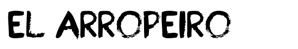 El Arropeiro font preview